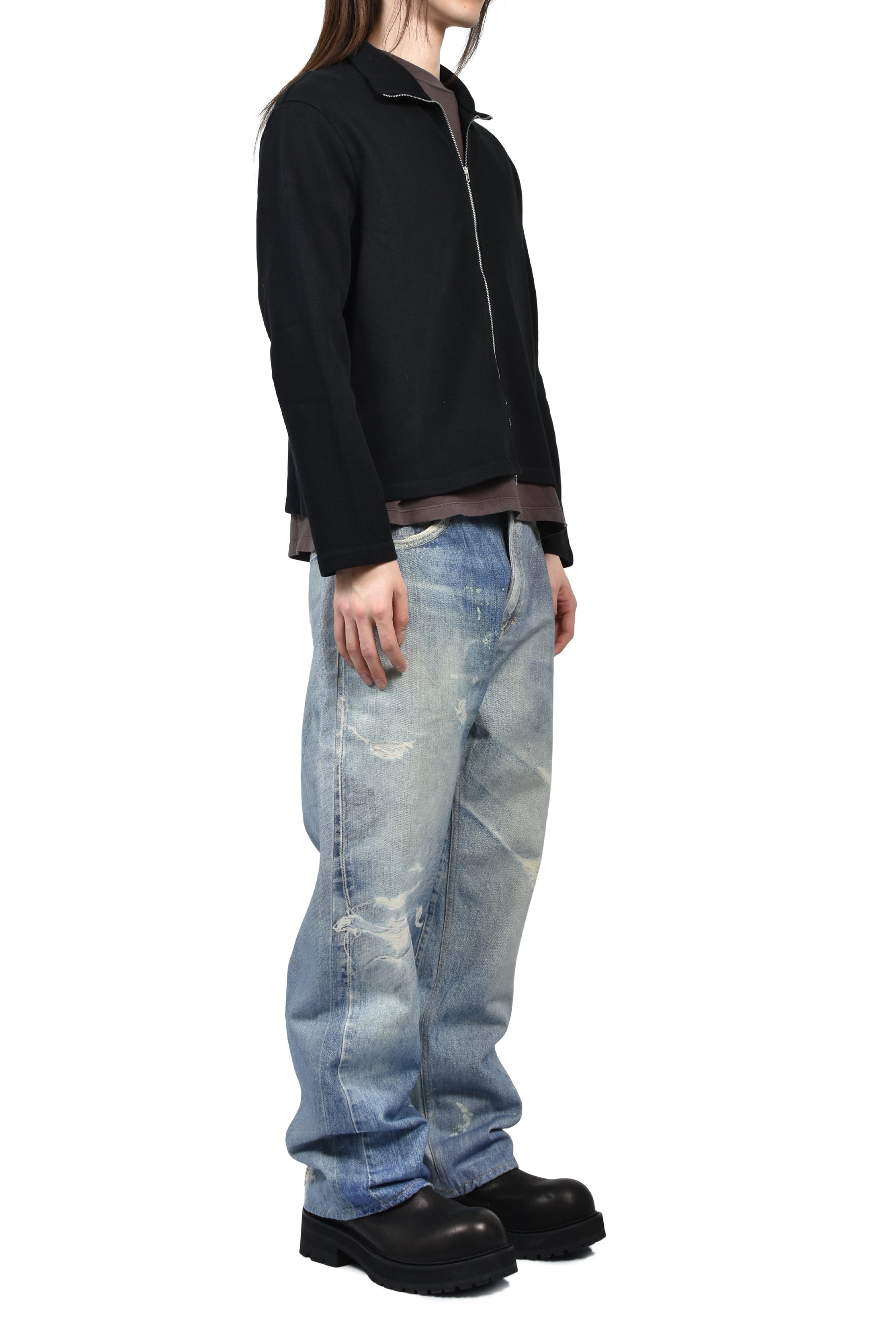 OUR LEGACY SHRUNKEN FULLZIP / BLK