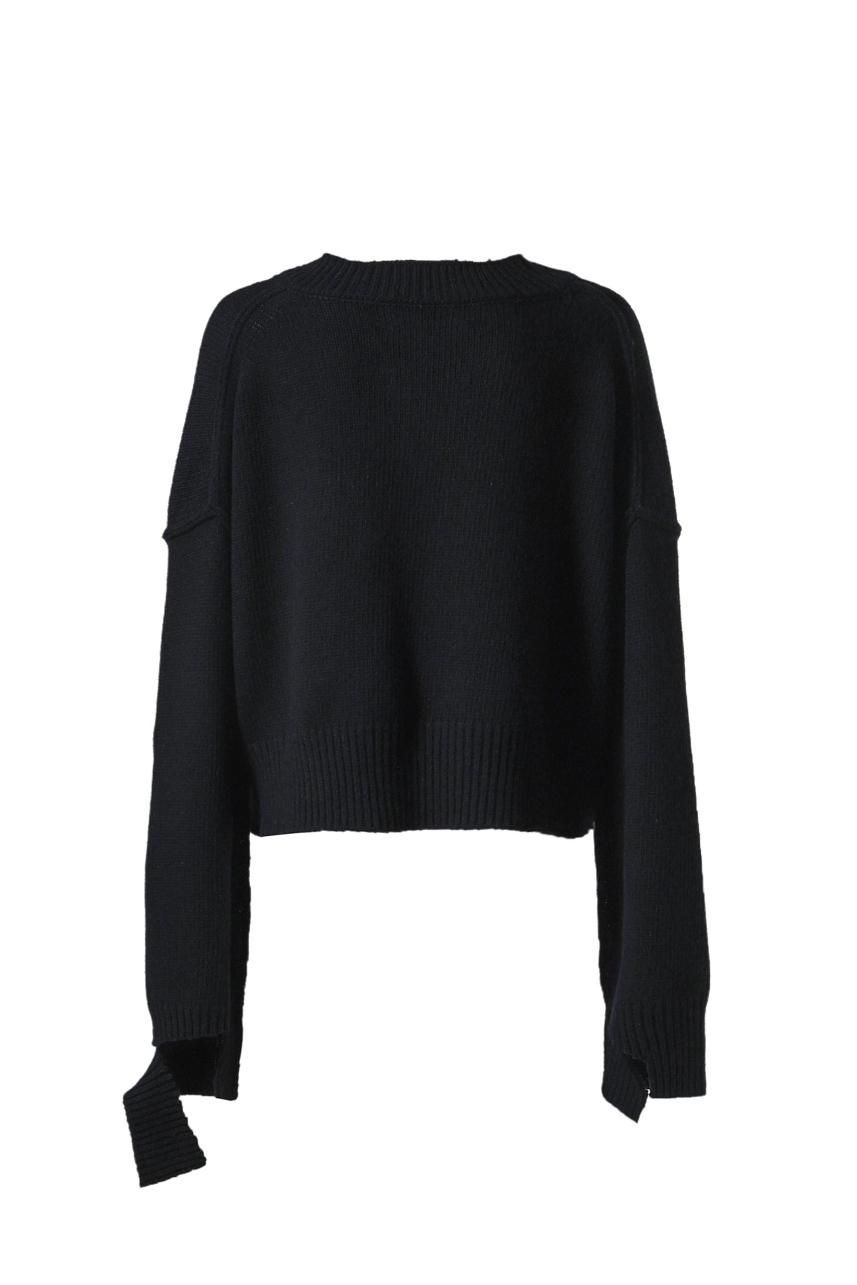 PENTA CROPPED SWEATER / BLK