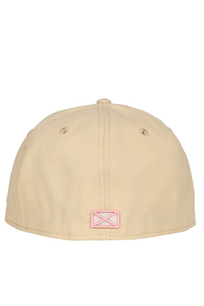 NEWERA 59FIFTY AUTHENTIC LOGO CAP / BEIGE/PINK