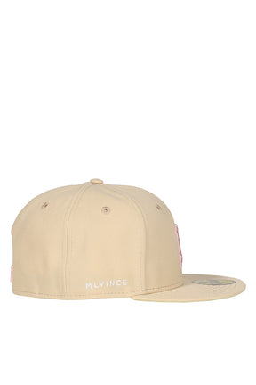 NEWERA 59FIFTY AUTHENTIC LOGO CAP / BEIGE/PINK