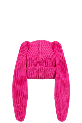 CHUNKY RABBIT BEANIE / PNK 