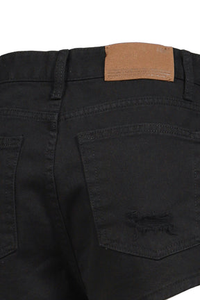 DOUBLE POCKET SHORTS / BLK