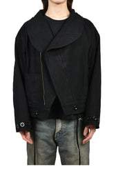 CIRCLE COLLAR JACKET / BLK