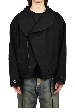 CIRCLE COLLAR JACKET / BLK