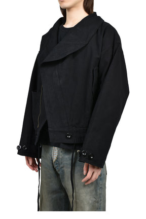 CIRCLE COLLAR JACKET / BLK