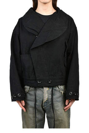 CIRCLE COLLAR JACKET / BLK
