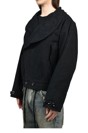 CIRCLE COLLAR JACKET / BLK