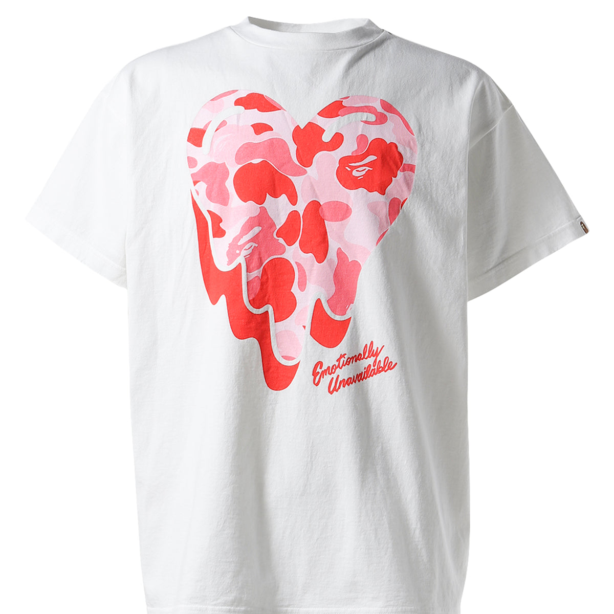 EMOTIONALLY UNAVAILABLE × BAPE SS25 EU BAPE CAMO SS TEE / WHT - NUBIAN