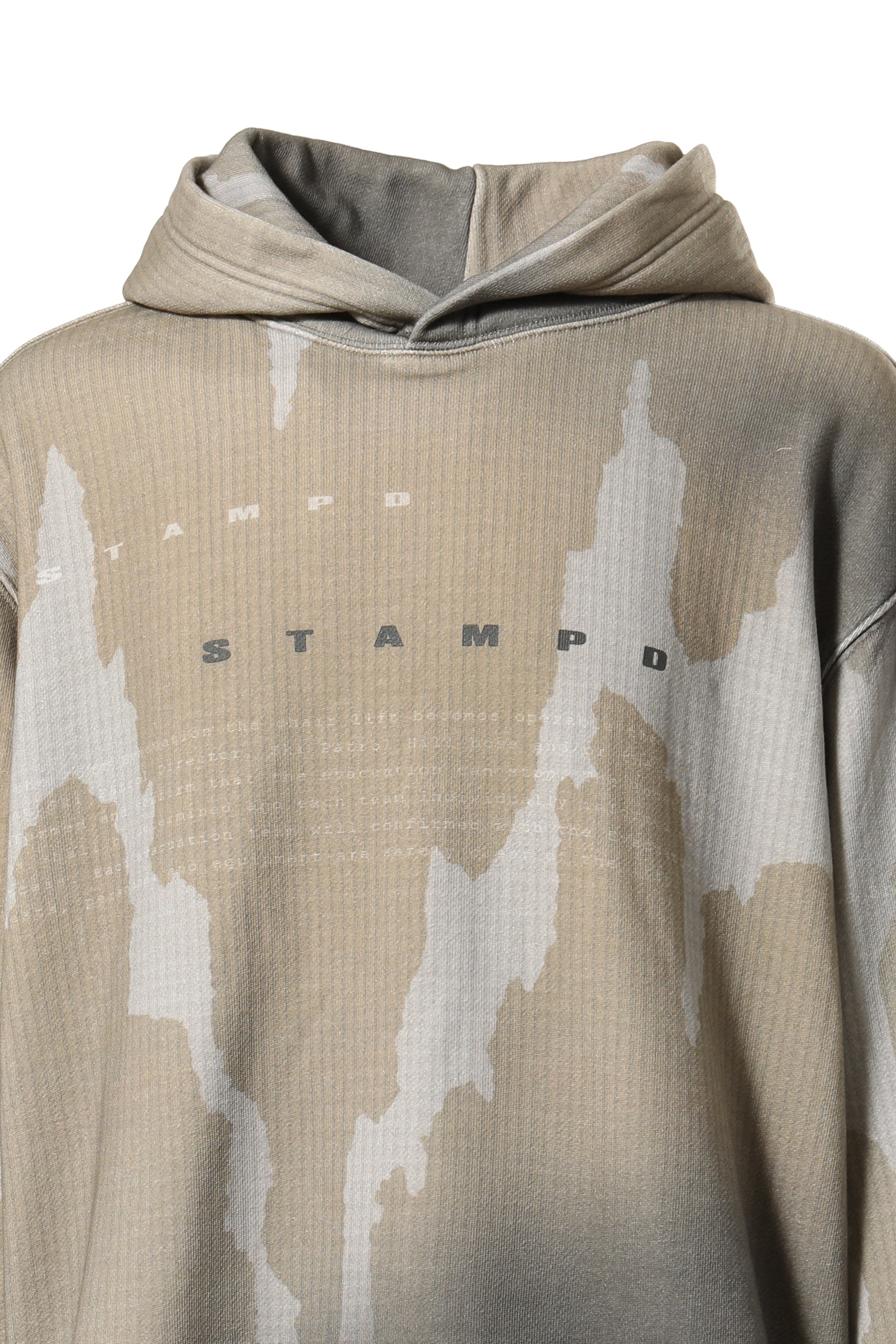 STAMPD IKAT CAMO CROPPED HOODIE / IKC