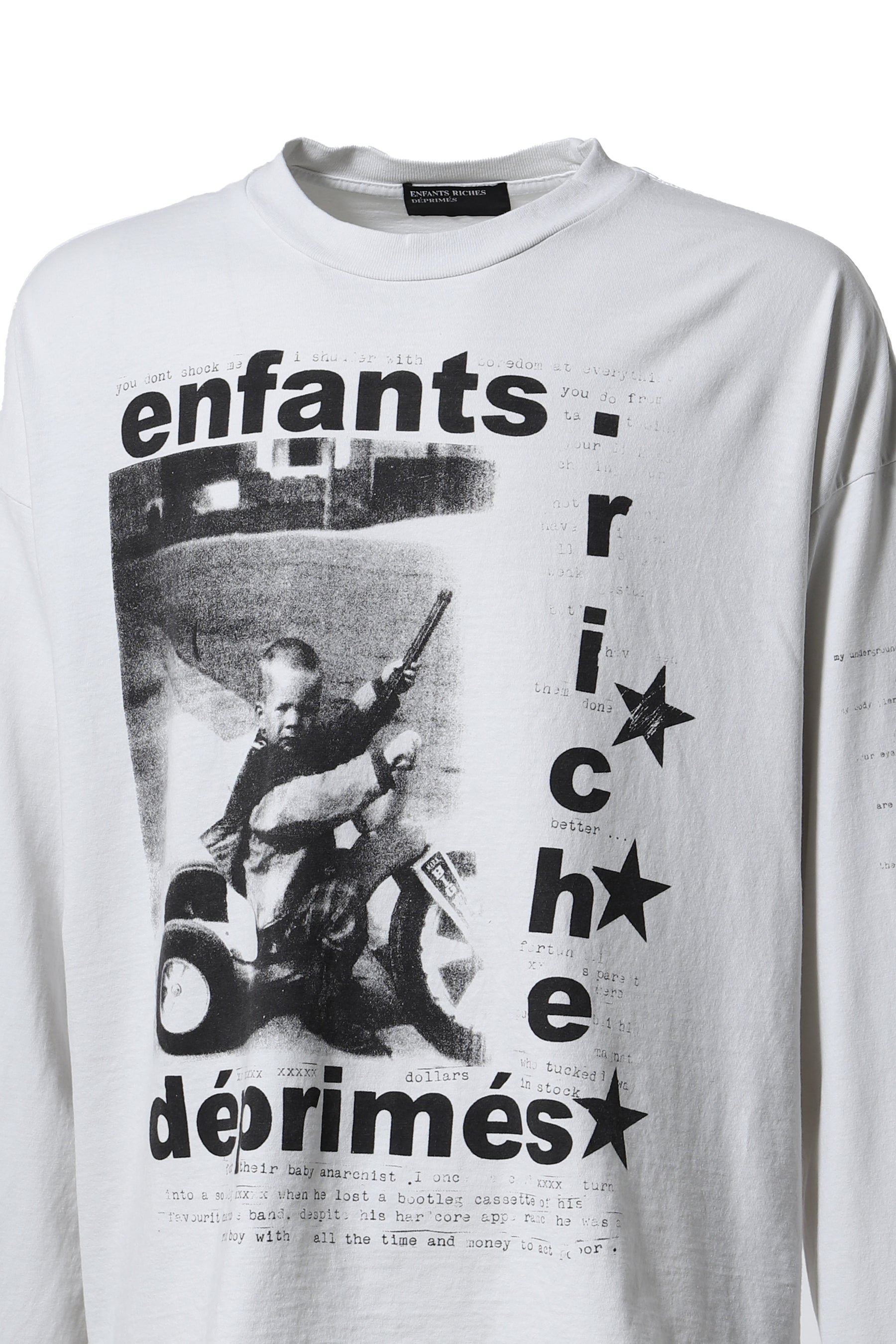 MY UNDERGROUND/TRICYCLE LS T-SHIRT / FADED WHT