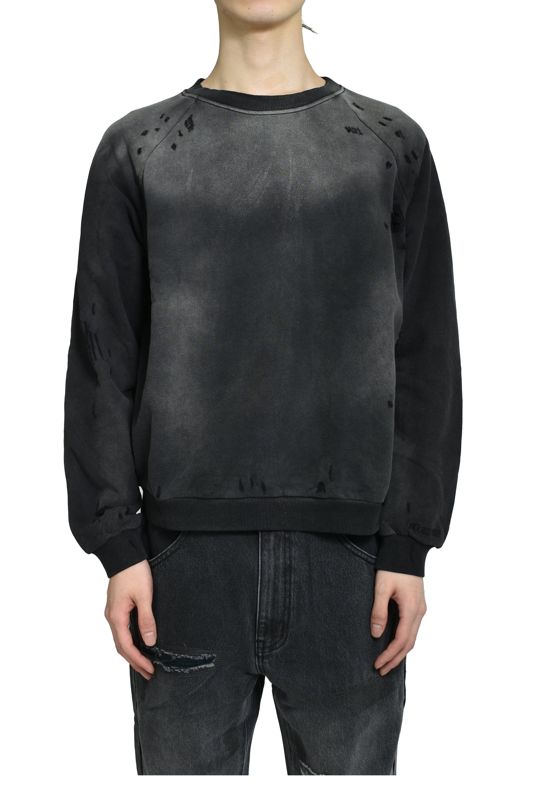 CROPPED SHOTGUN JERSEY / WASHED BLACK