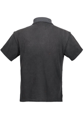GAS MASK BEAR POLO SHIRT / BLK