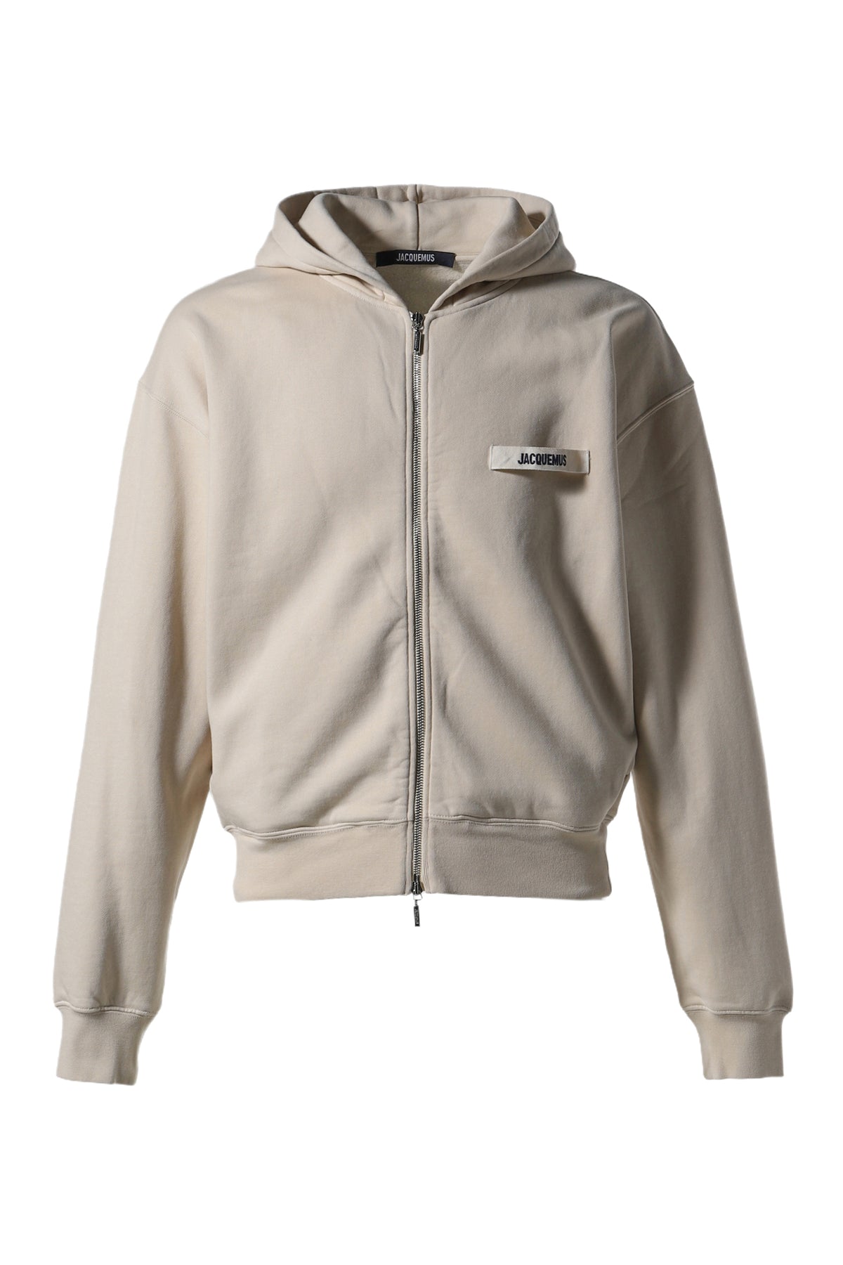 LE HOODIE ZIP GROS GRAIN / BEI