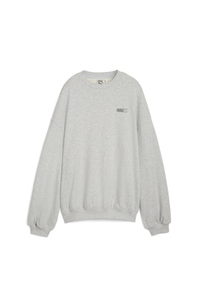 OVERSIZED CREW TR / FLAT LIGHT GRAY HEATHER