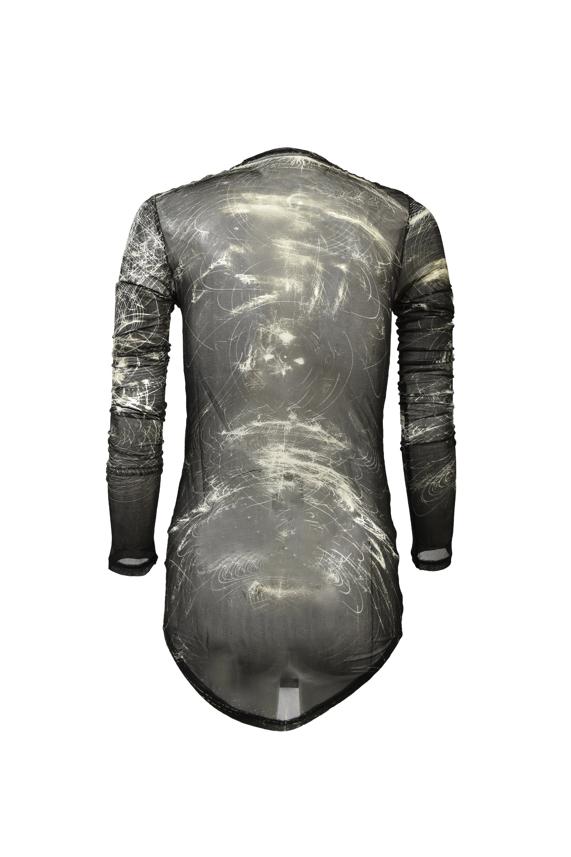 PRINTED CUPRO SZ JERSEY SHIRTS / BLK