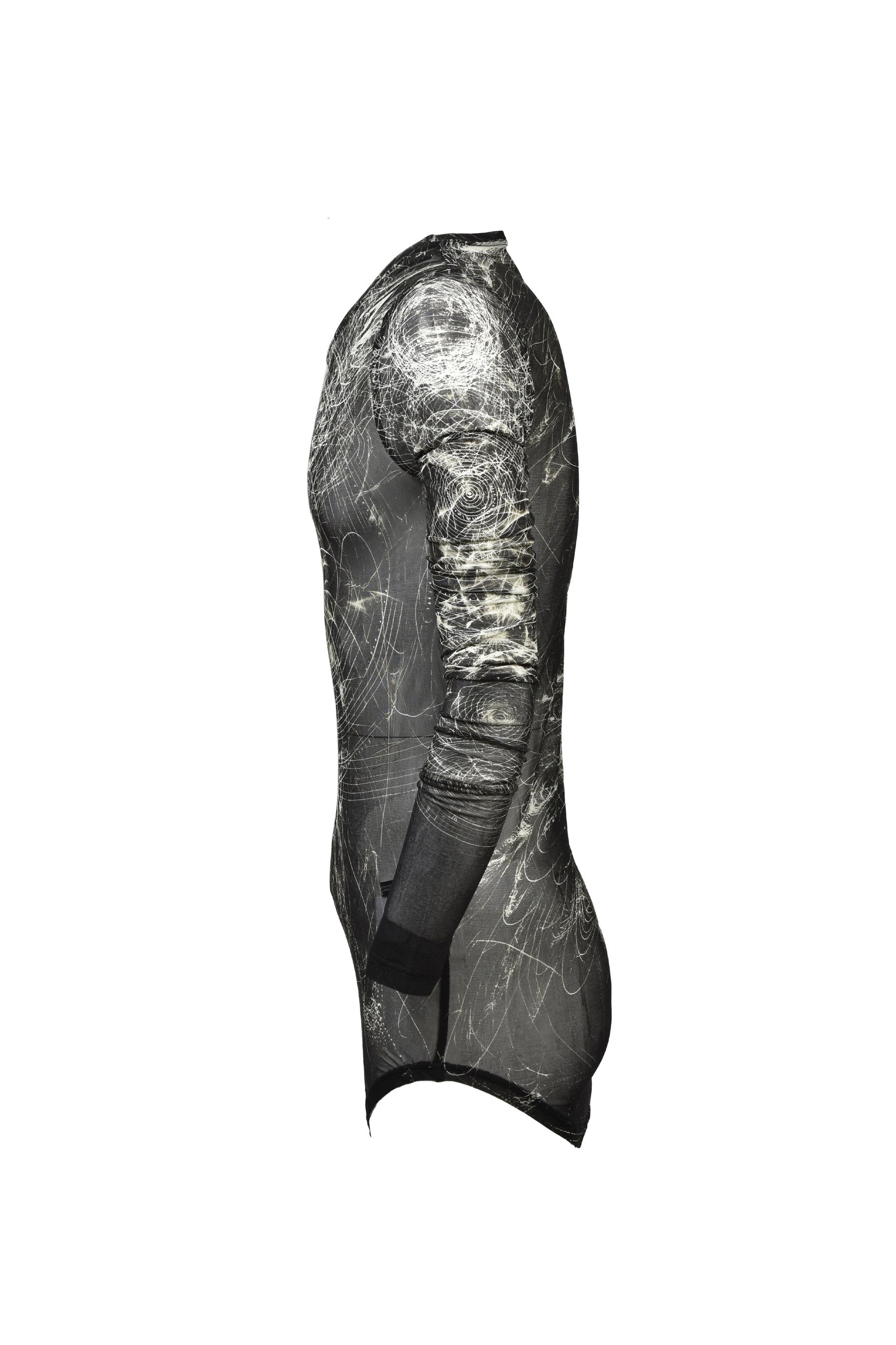 PRINTED CUPRO SZ JERSEY SHIRTS / BLK