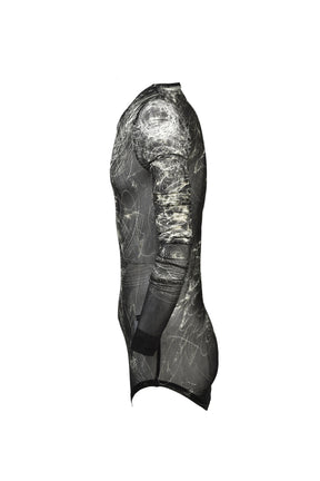 PRINTED CUPRO SZ JERSEY SHIRTS / BLK