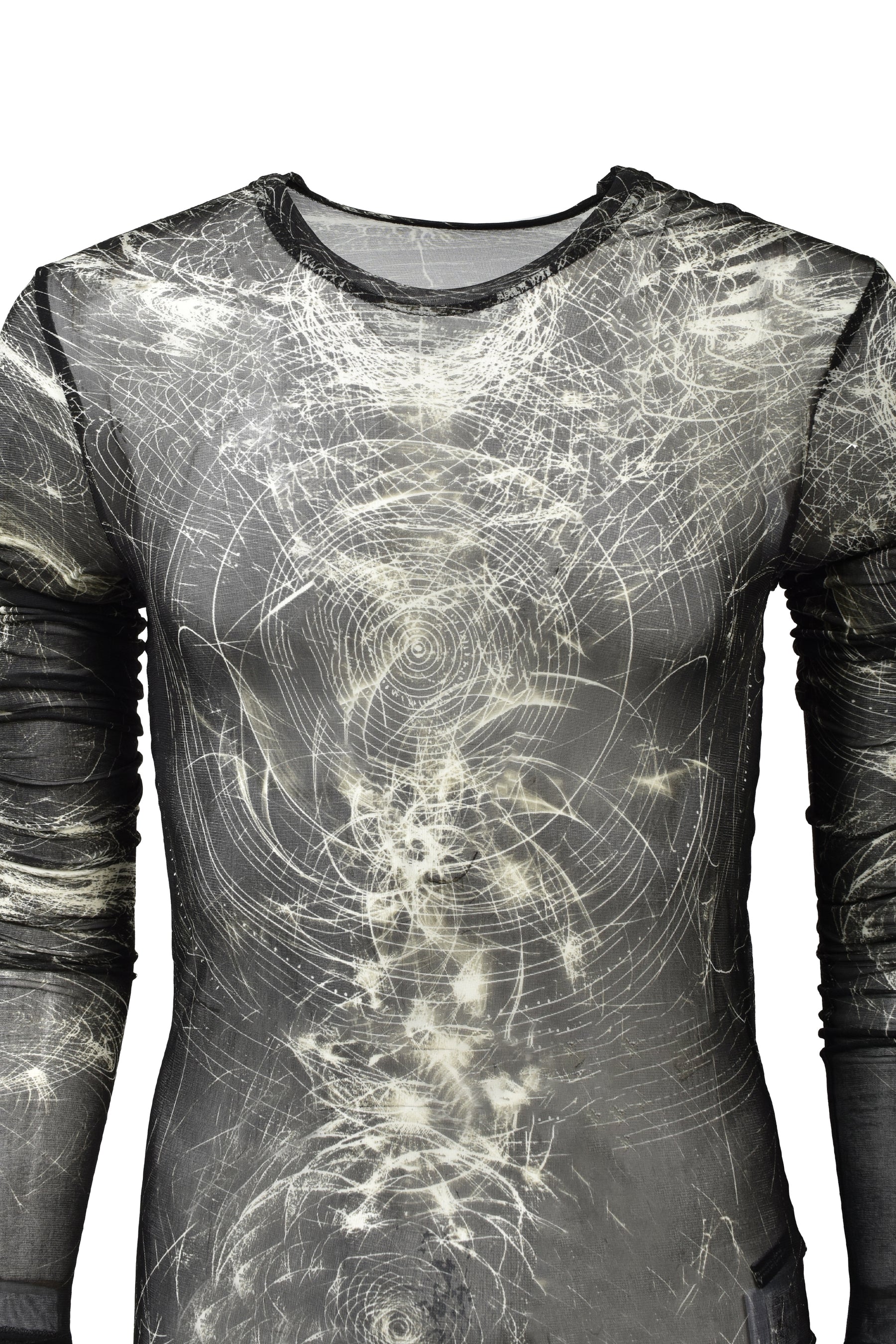 PRINTED CUPRO SZ JERSEY SHIRTS / BLK