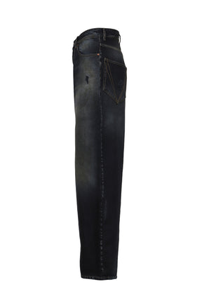 DISTRESSED BAGGY JEANS / BLKOUT
