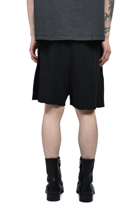 CROSS WAFFLE VINTAGE SHORTS / VINTAGE BLK