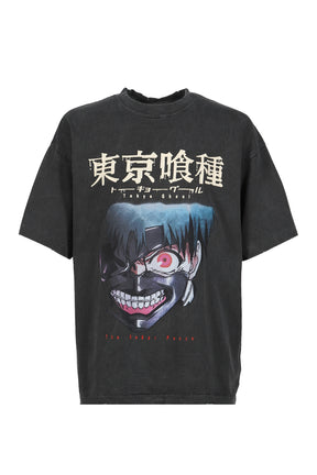 S/S T-SHIRT (KANEKI MASK) / BLK