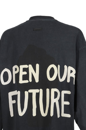 RELAXED LS "FUTURE" TEE / BLK