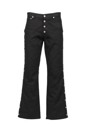 SIDE BUTTON PANTS / BLACK 