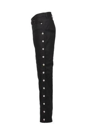 SIDE BUTTON PANTS / BLACK 