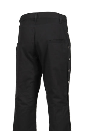 SIDE BUTTON PANTS / BLACK 