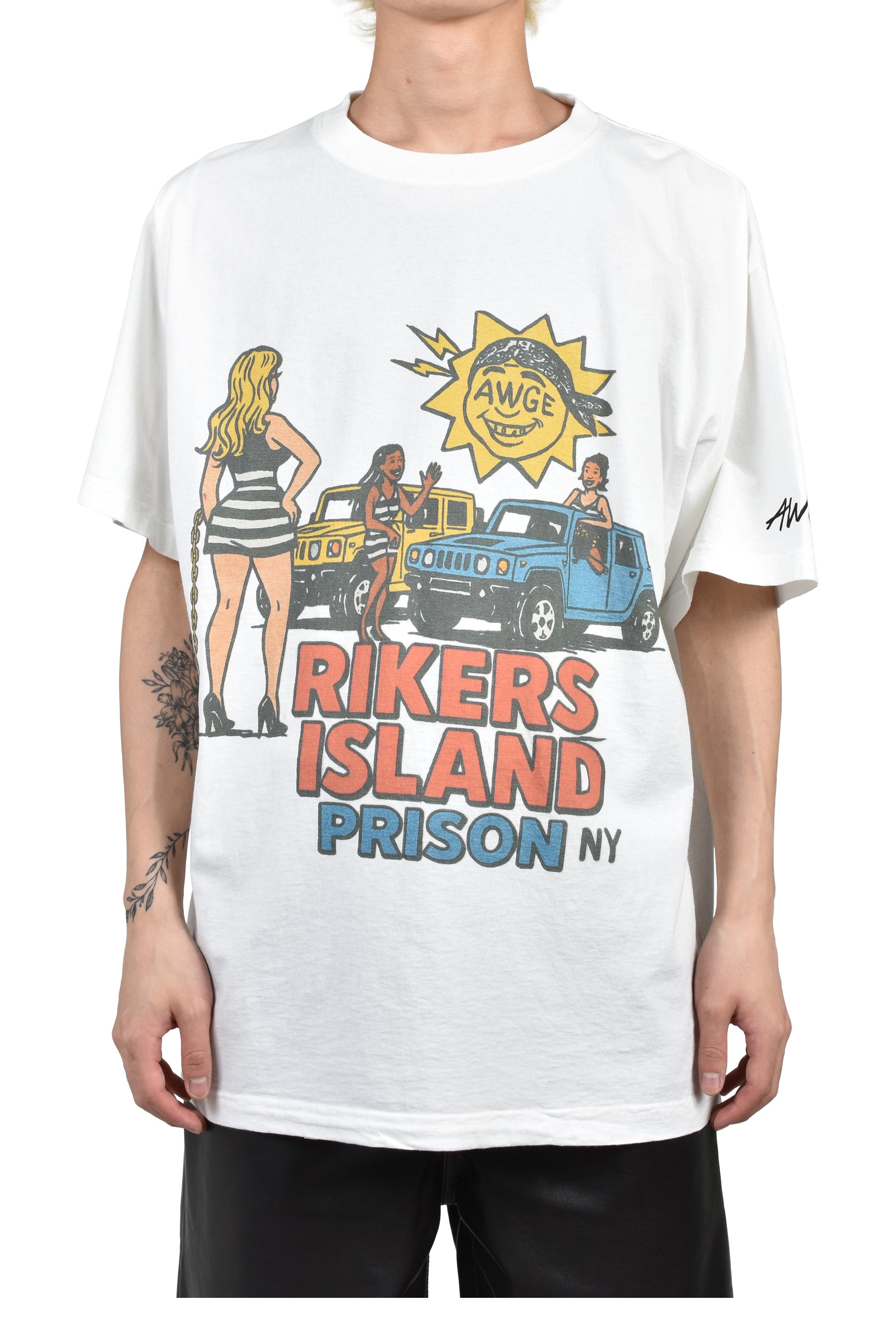 RIKERS ISLAND TEE / WHT