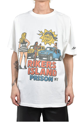 RIKERS ISLAND TEE / WHT
