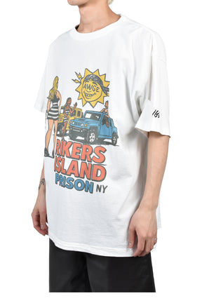 RIKERS ISLAND TEE / WHT