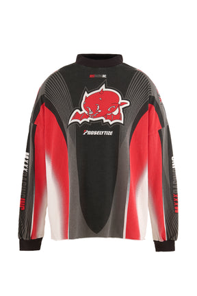 【新品】 XLサイズ SAINT MICHAEL × TEFLON DISCO SAINT Mxxxxxx × TEFLON DISCO SS25 ML_LS TEE/INSANITY / BLK