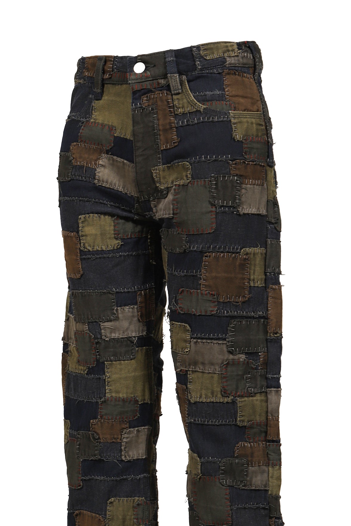 BLACKMEANS BORO PATCHWORK STRAIGHT JEAN / MULTI BORO