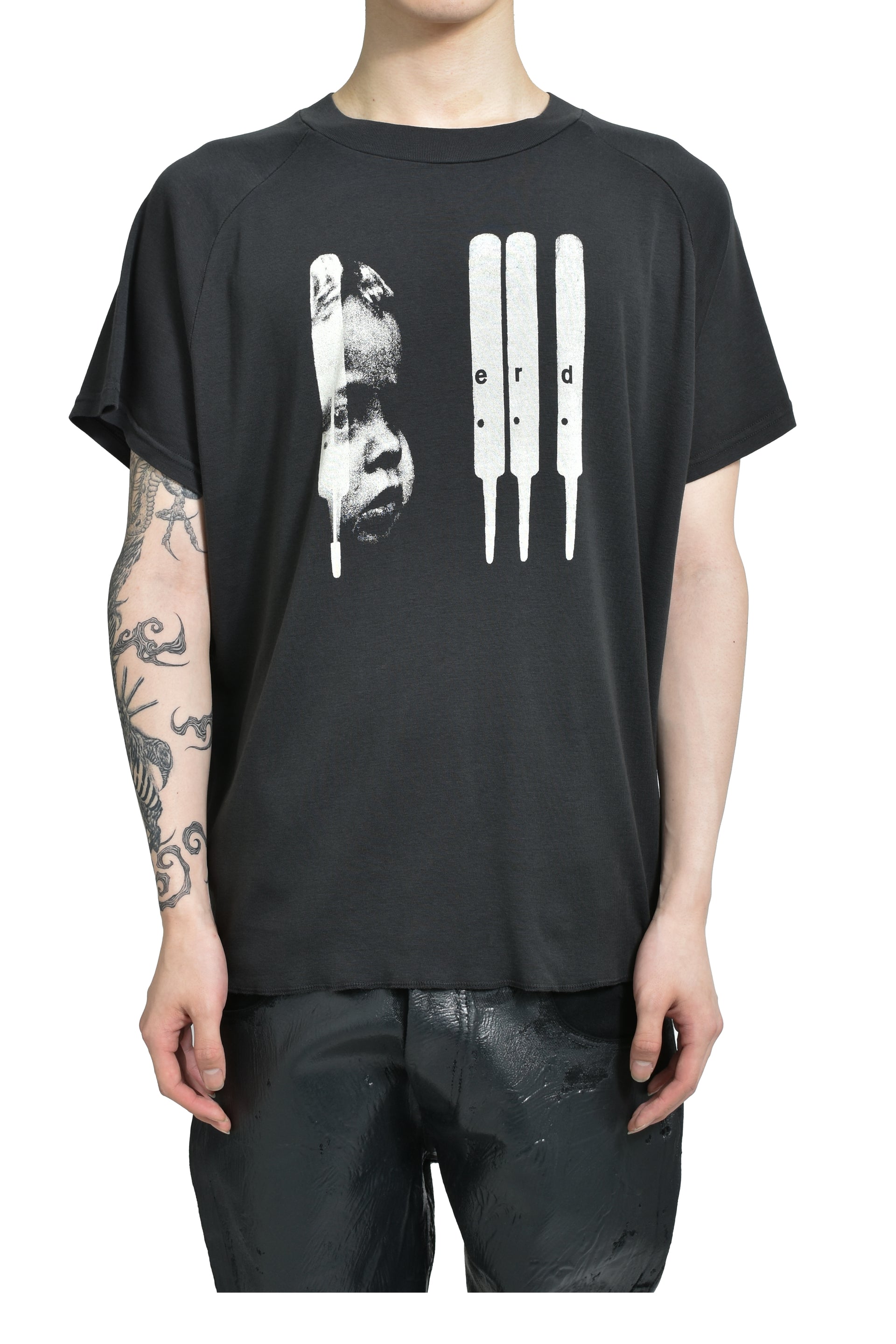 ENFANTS RICHES DÉPRIMÉS ERD BABY RAGLAN T-SHIRT / FADED BLK