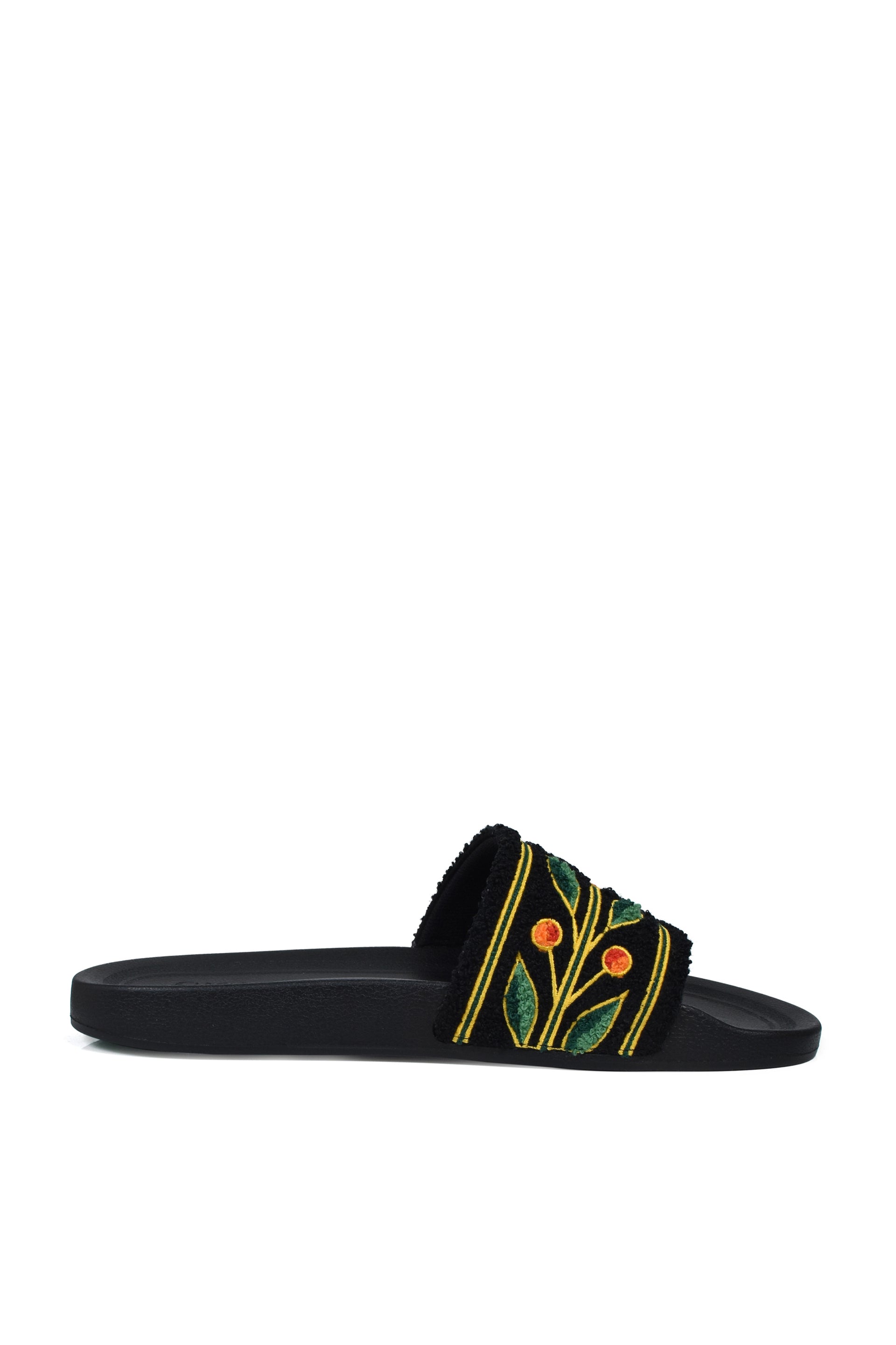MENS EMBROIDERED TERRY SLIDER / EMBROIDERED TERRY
