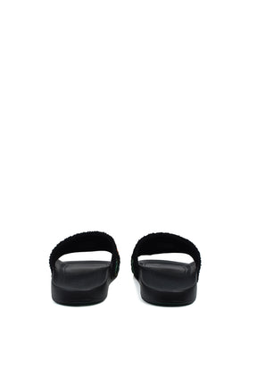 MENS EMBROIDERED TERRY SLIDER / EMBROIDERED TERRY