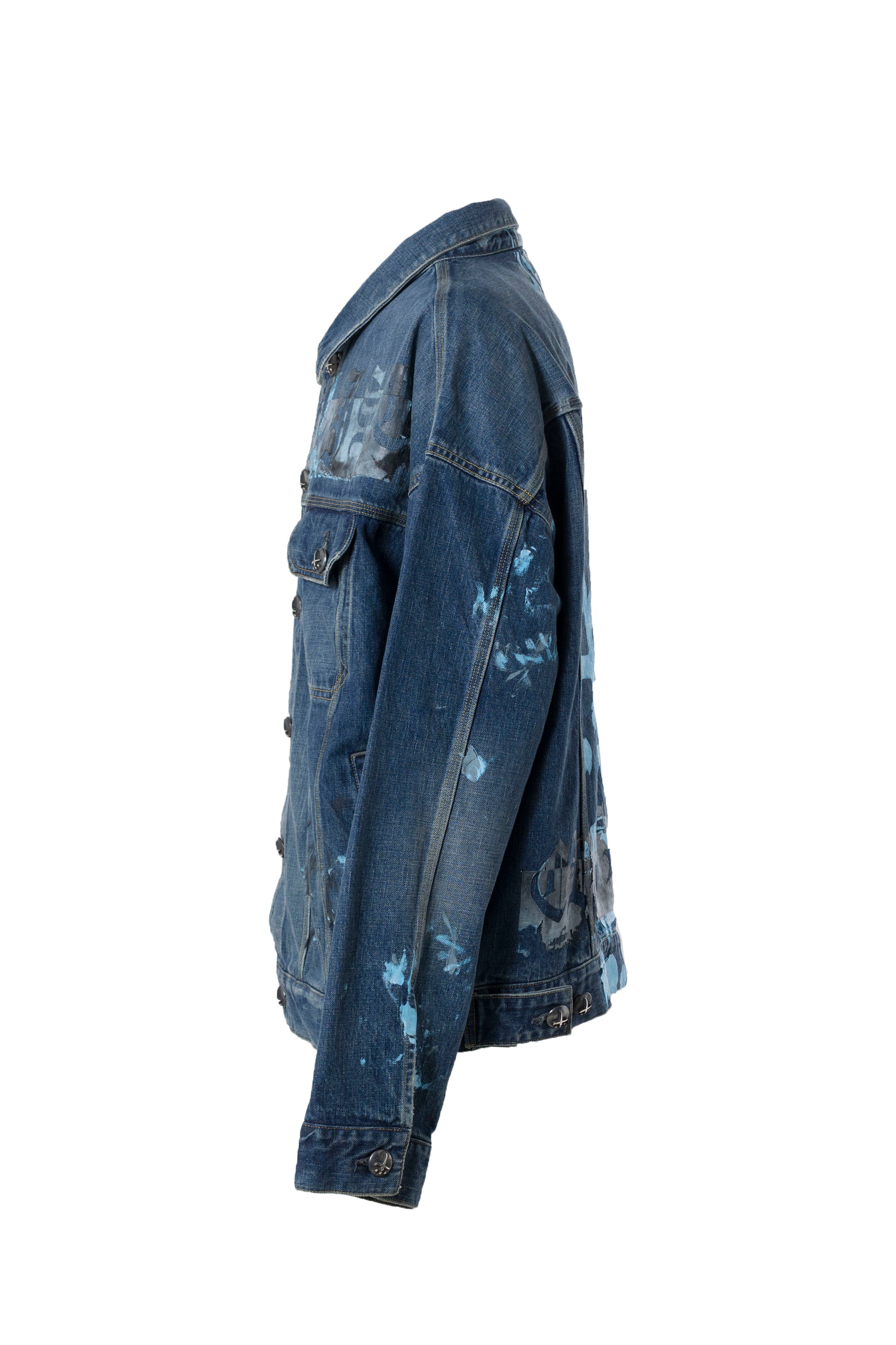 CVTVLIST SS23 CUSTOM DENIM JACKET / IND -NUBIAN