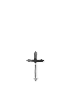 CRACKED CROSS SILVER LARGE PIERCE / SIL