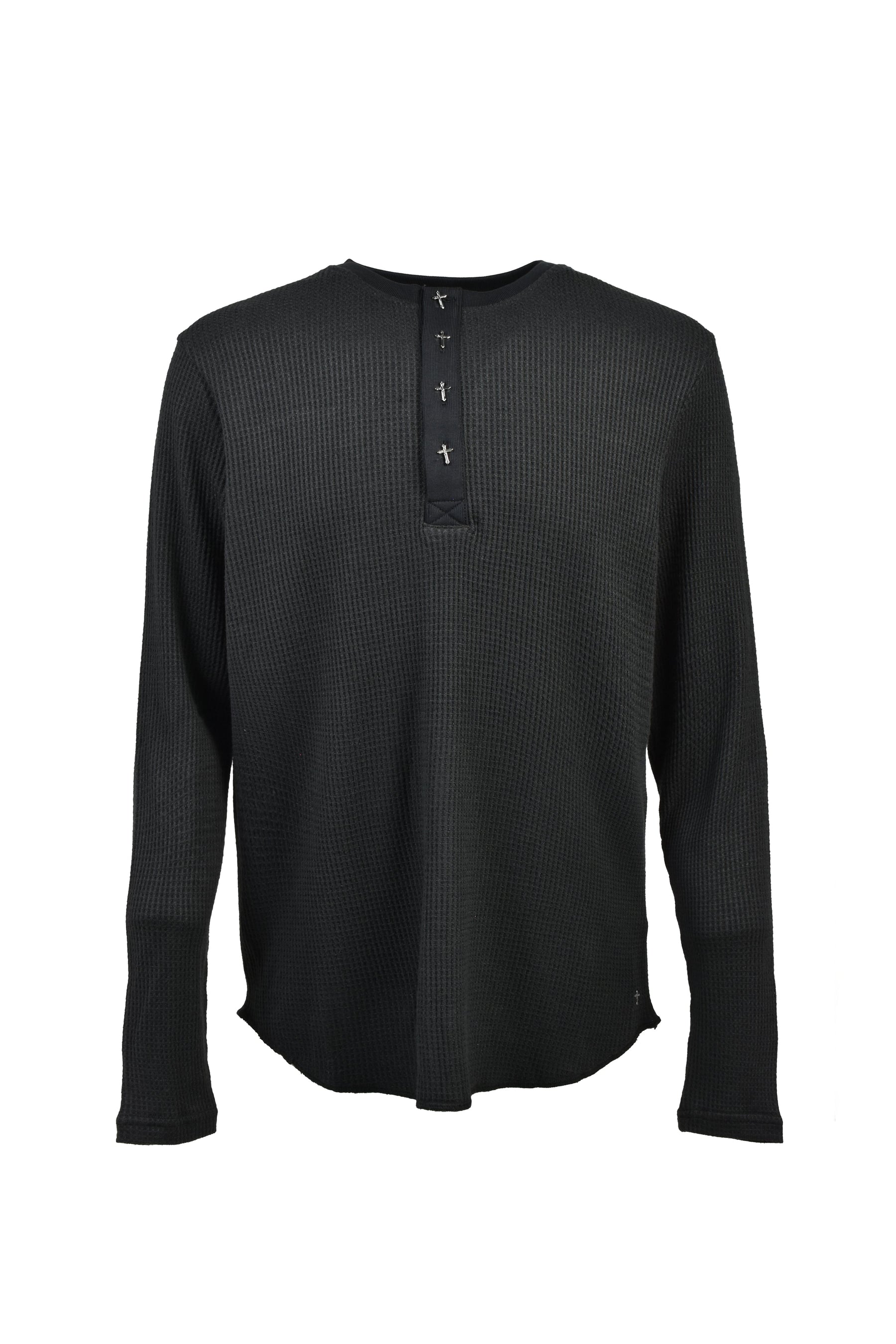 LAST NEST ラストネスト SS26 THERMAL L/S SHIRTS / BLK - NUBIAN ヌビアン