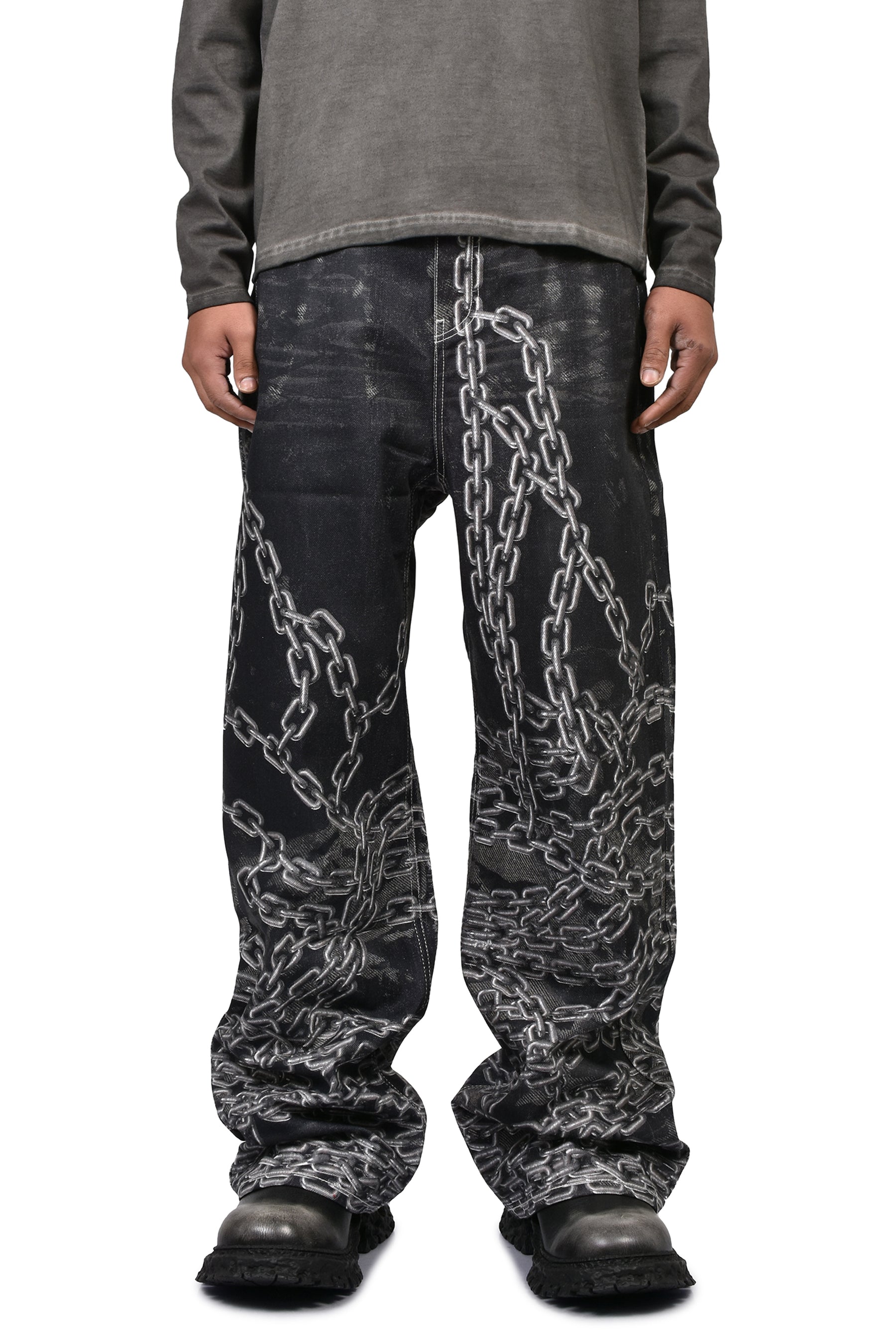 thug出品 Thug Club サグクラブ FW26 TC SHACKLE PANTS / BLK - NUBIAN ヌビアン