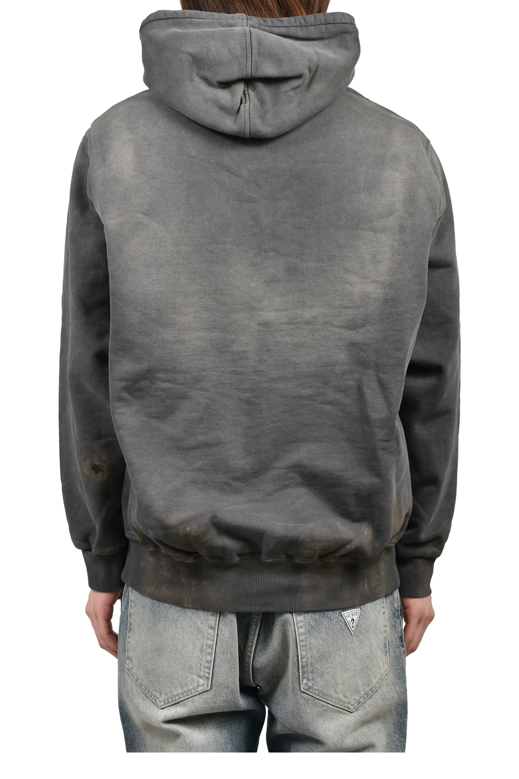 doublet LUXUARY MUD PAINT HOODIE / BLK