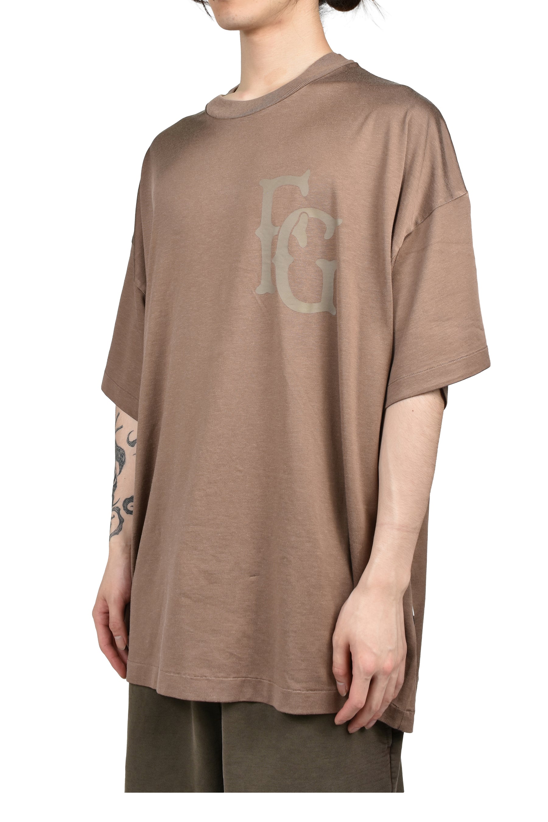 COTTON RAYON "43" SS TEE / DUNE PEARL