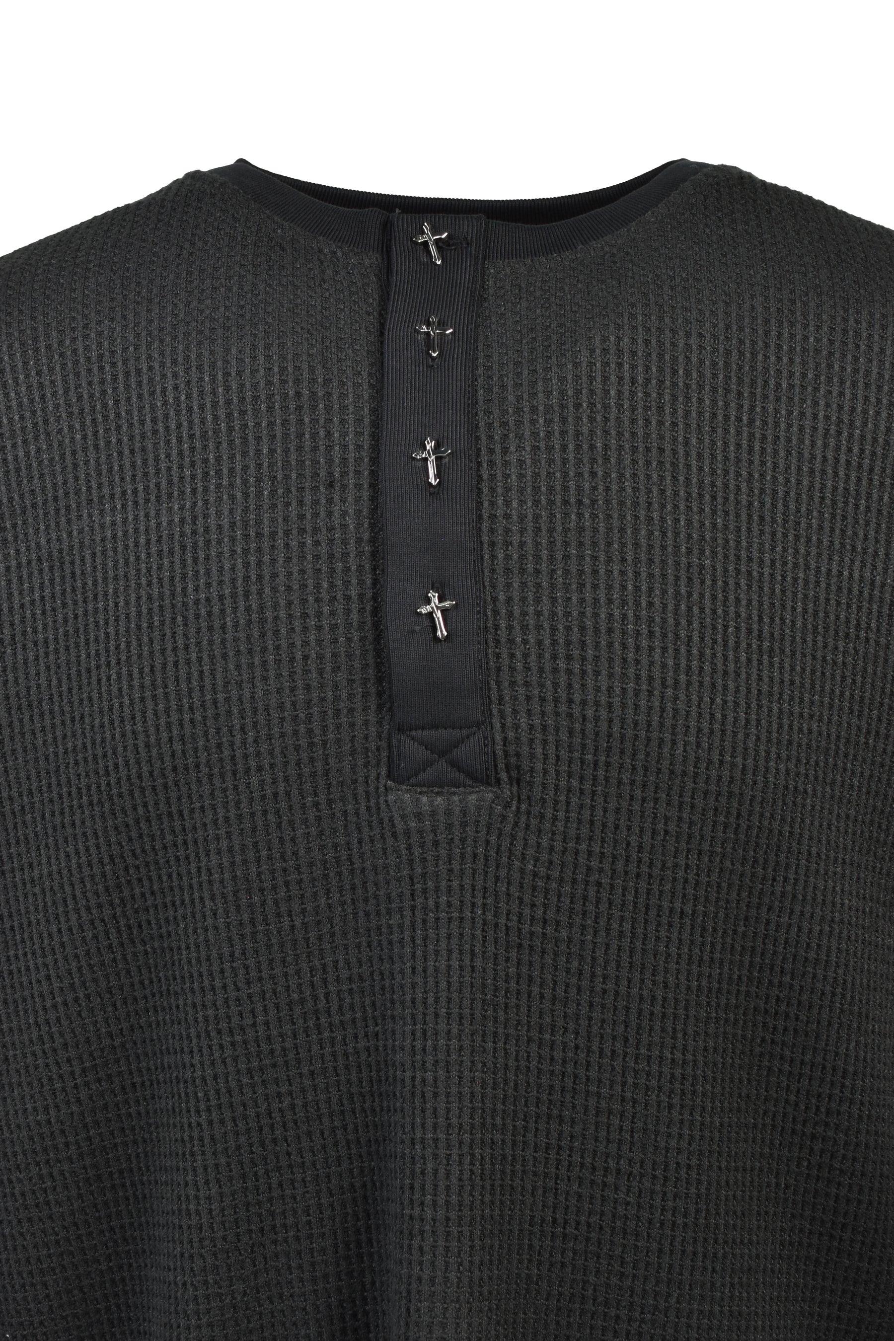 LAST NEST ラストネスト SS26 THERMAL L/S SHIRTS / BLK - NUBIAN ヌビアン