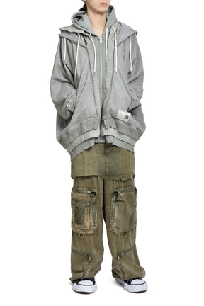 TRIPLE LAYERED PARKA / GRY