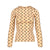 MOON PRINTED JERSEY LS CREWNECK TOP / TAN