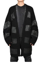 NOIR WAXED MEGA CARDIGAN / WAXED BLK