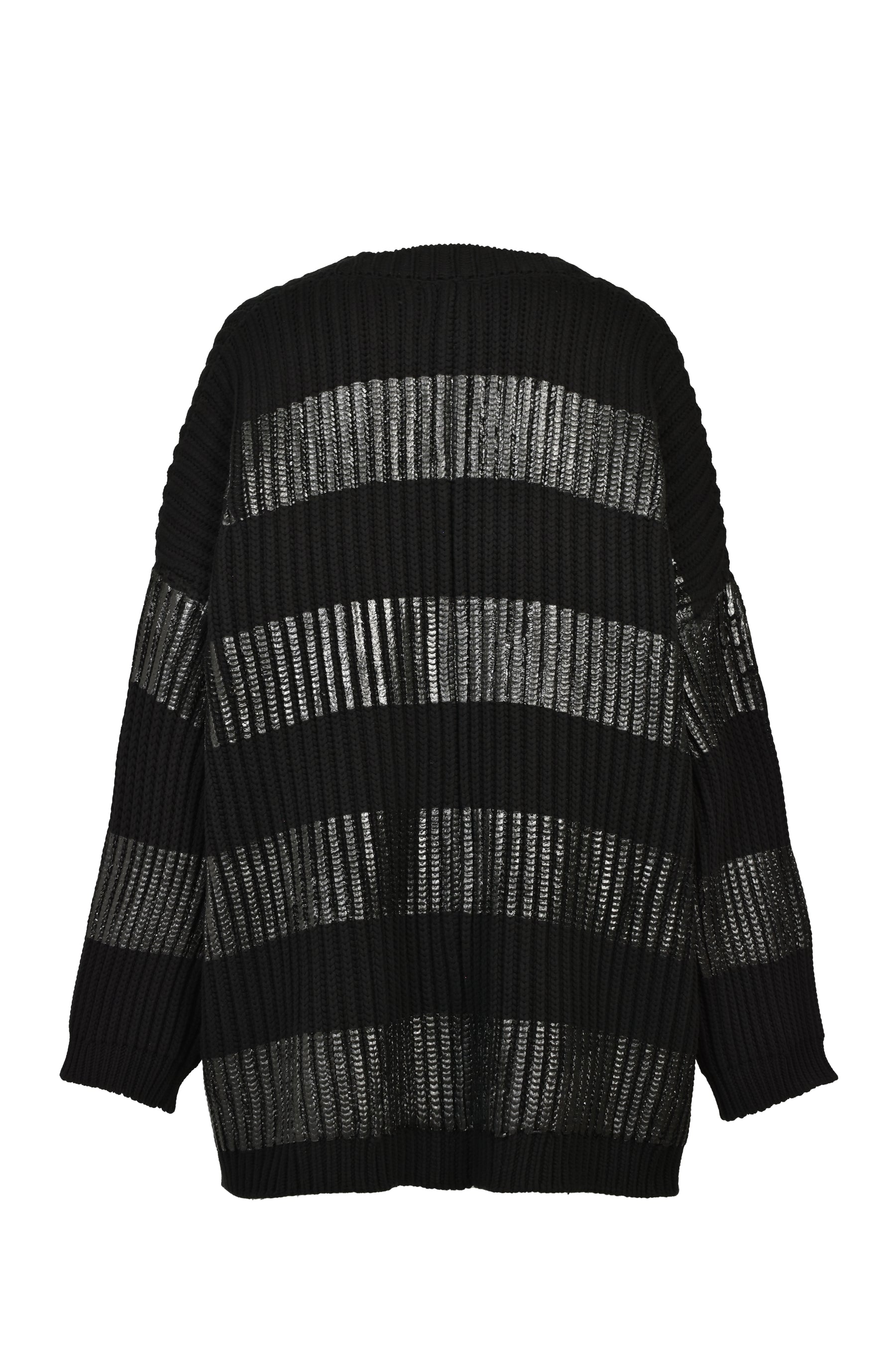 NOIR WAXED MEGA CARDIGAN / WAXED BLK