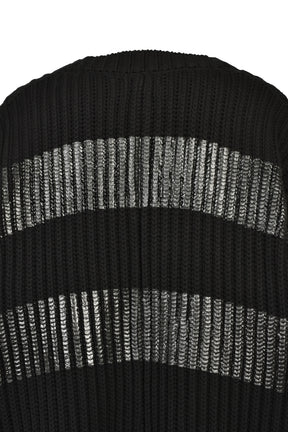 NOIR WAXED MEGA CARDIGAN / WAXED BLK