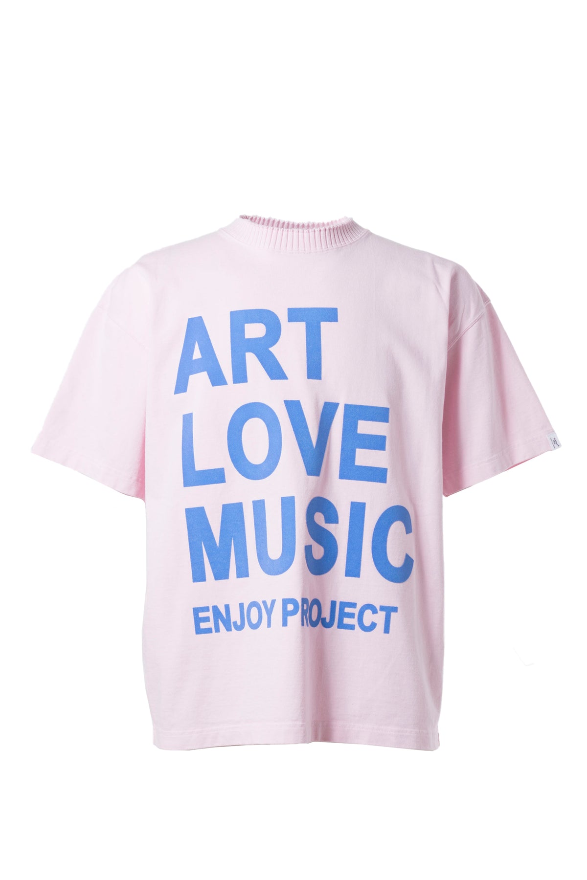 Perfect ribs BASIC SHORT SLEEVE T-SHIRTS "ART LOVE MUSIC" / L.PNK